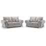 Verona Beige & Grey Scatter & Fullback Cushions Sofa Image 7
