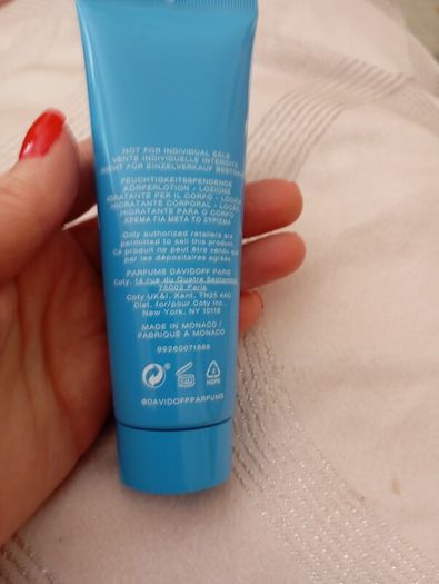 Cool water body lotion