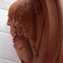 Vintage Terracotta Large Heavy  Plaque of W.E.G.  William Ewart Gladstone Prime Minister of England for 4 Terms Image 6