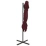 Cantilever Umbrella with Double Top Bordeaux Red 250x250 cm Image 5