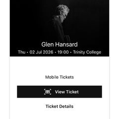 Glen Hansard - Trinity College - 2nd July