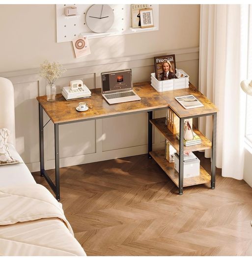 L Shaped Computer Desk, 120x70 cm Corner Desk,