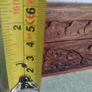 ANTIQUE Vintage Wooden Jewelry Box, Wooden Storage Box, Antique Jewelry Box, Inlaid Bone Jewelry Box, Wooden Carved Storage Box Image 6