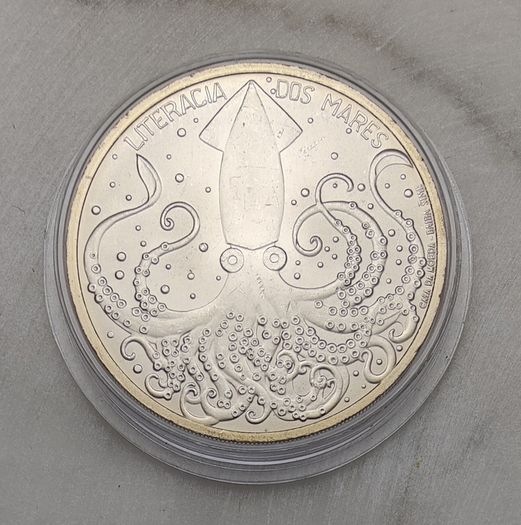 Portugal 7.5 Euro Base Metals Uncirculated Coin 2023 - Literacy of the Seas - 125 Years Vasco da Gama Aquarium