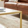 Coffee table Gold Glass  FREE DELIVERY Image 3