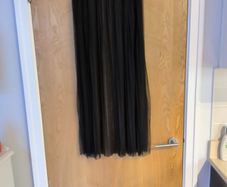 H&M - Coachelle  Sheer Fine Tulle  Black Skirt.   S.12.(40)  New- No Tag.