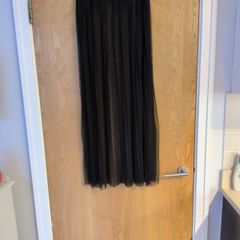 H&M - Coachelle  Sheer Fine Tulle  Black Skirt.   S.12.(40)  New- No Tag.