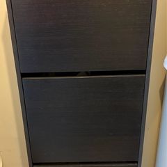 Shoe cabinet with 3 compartments
