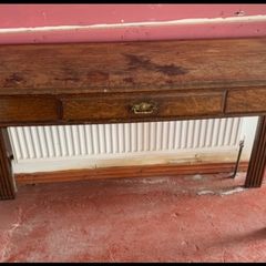 Solid Oak ANTIQUE HALL TABLE Delivery included between Dublin and County Clare.