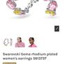 Swarovski multicoloured hoop earrings Image 5