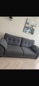 Charcoal 3 seater sofa and snuggle sofa for sale