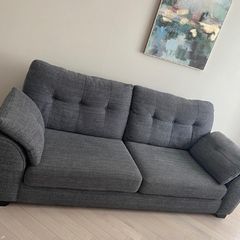 Charcoal 3 seater sofa and snuggle sofa for sale