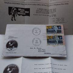 USA Stamps : First Man On The Moon - Apollo 11 , Sunday Independent - 1969 First Day Cover