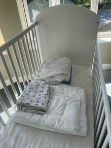 IKEA Gonatt Cot Bed and Bedding Bundle