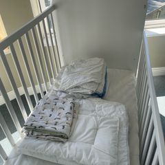 IKEA Gonatt Cot Bed and Bedding Bundle