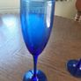 Cobalt blue champagne flutes Image 2
