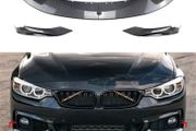 4pcs M Performance Style Car Front Bumper Lip Spoiler Splitter For BMW F32 F33 F36 4 Series 420i 420d 430i 430d M440i M440d 2014-2020