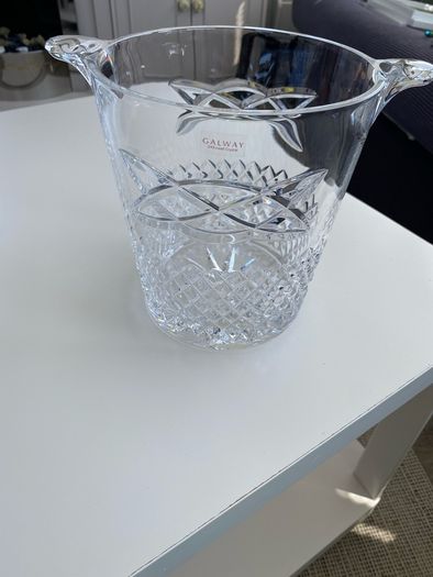 Galway crystal ice bucket wine cooler