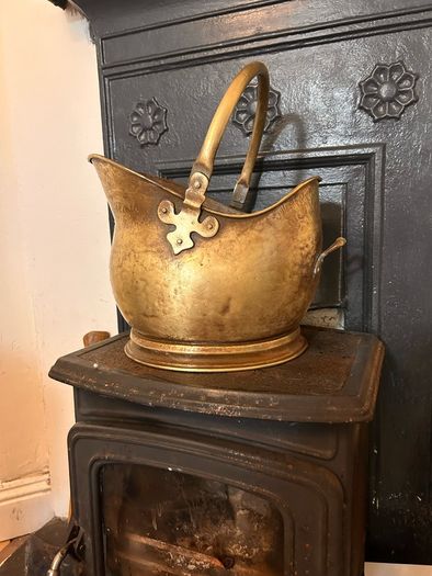 brass coal bucket
