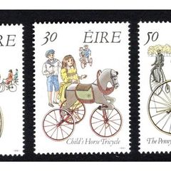1991 Ireland Early Bicycles Commemorative Stamps Mint Never Hinged (MNH)