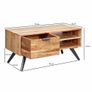 Wood Coffee Table for Living Room  95 cm with Storage Image 7