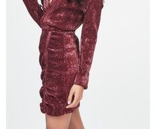 Lavish Alice Pleated Sequin Mini Dress