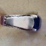 A Vintage Sterling Silver Gemstone Blue Emerald Cut Ring. Ring Size K Total Weight 5.86 Grams. Image 10