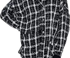 Zara Women Check Tweed Jacket