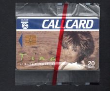 1993 Ireland 20 unit Tina Turner (EMI) Call Card Mint in Packaging. Telecom Eireann card number 1045.