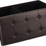 Foldable Storage Stool Faux Leather - Free Delivery Nationwide Image 6