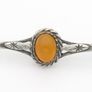 Vintage Carnelian Silver Bar Brooch Image 3