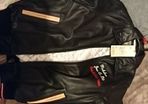 Nickelson leather jacket size 6 black