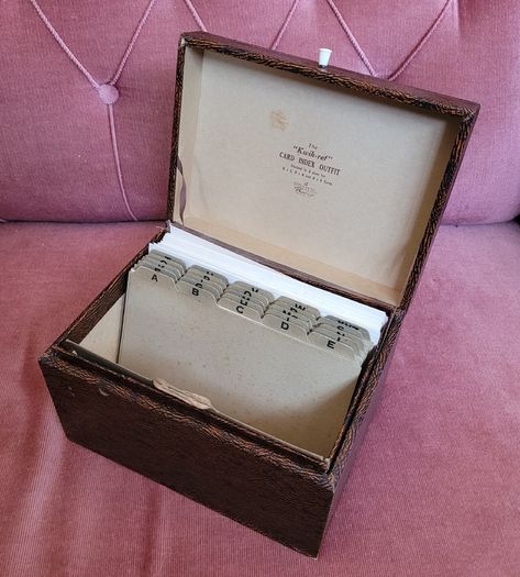 Antique index box