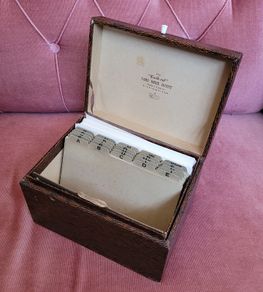 Antique index box