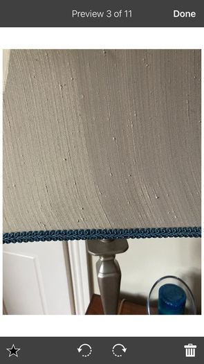 W J Sampson Pillar Lamp with silk shade , IKEA Salong Vase designed by Johanna Jelinek or another Free Item