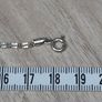 Vintage Italian Sterling Silver 925 Twisted Flat Chain Bracelet 18.5cm Image 6