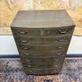 Vintage Bow Fronted Tallboy Dresser Image 3