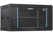 6U Wall Mount Network Server Cabinet, 39.4 cm Deep, Server Rack Cabinet Enclosure, 90.7 kg Max. Ground-mounted Load Capacity, with Locking Glass