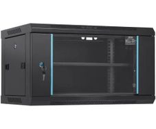 6U Wall Mount Network Server Cabinet, 39.4 cm Deep, Server Rack Cabinet Enclosure, 90.7 kg Max. Ground-mounted Load Capacity, with Locking Glass