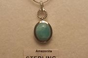 Lovely Quality Amazonite Pendant and Chain