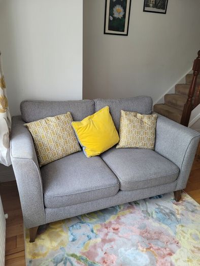 Murphy Home Furniture Charm 2 Seater Sofa. Grey Excellent Condition