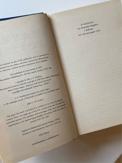 Harry Potter and the Half-Blood Prince-J.K. Rowling 1st Edition Bloomsbury Hardcover