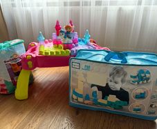 Mega Bloks Table and Two bags of bloks