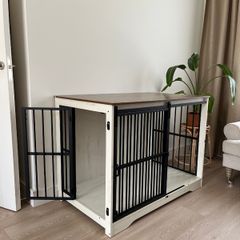 2 Doors Indoor Dog Cage (Dog Crate) for Large Dogs, 110 x 65 x 81 cm