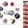 Panasonic CR2016 Battery 3V Lithium 5 Pack Image 3