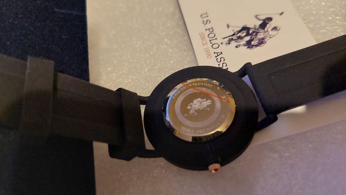 U.S. Polo Assn black quartz watch Its the epitome of understated