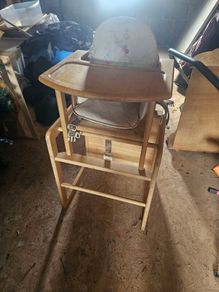 wooden high chair