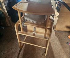 wooden high chair