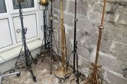 Victorian telescopic oil lamps