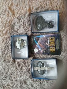 Star trek first edition book and ship models